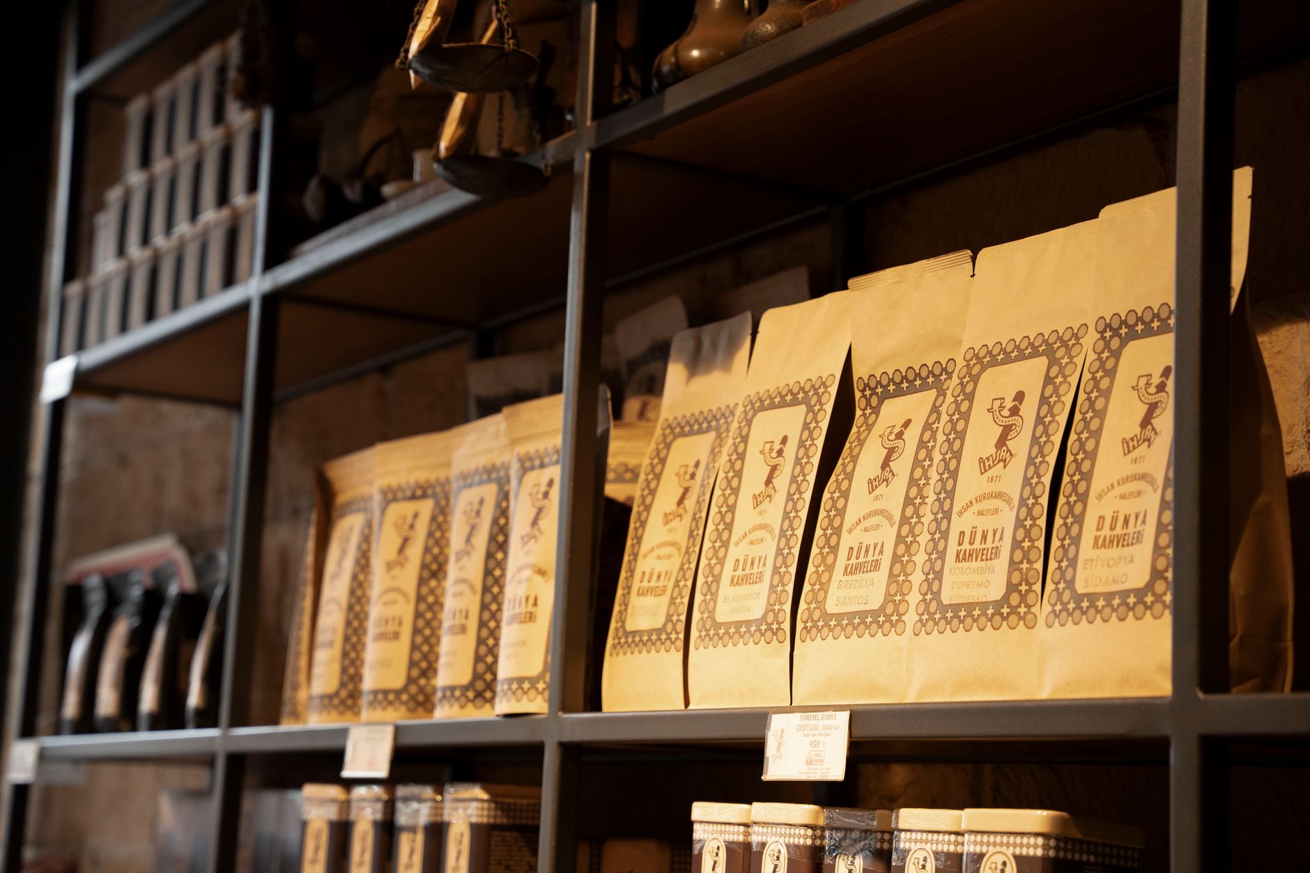 Ceremonial tobacco products on display